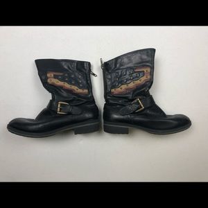 Vintage American flag boots